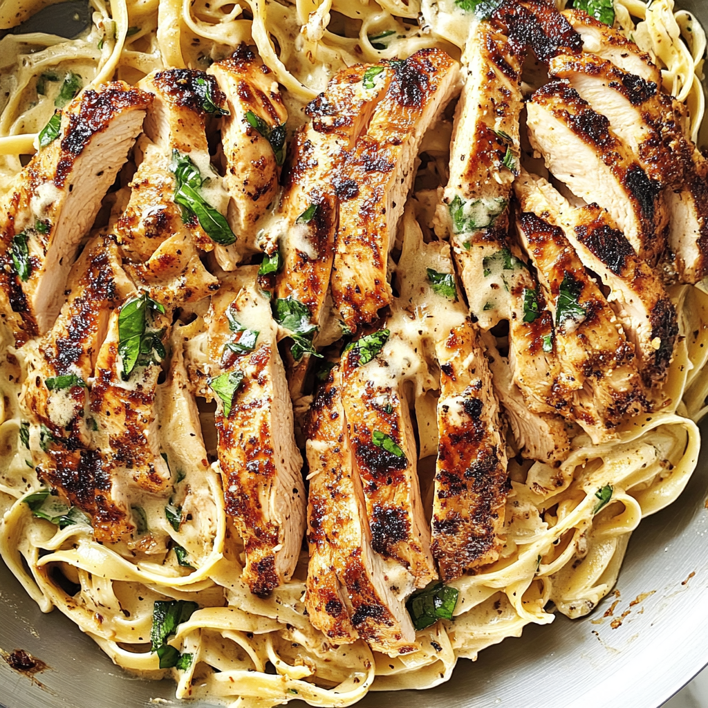 Blackened Chicken Alfredo Recipe