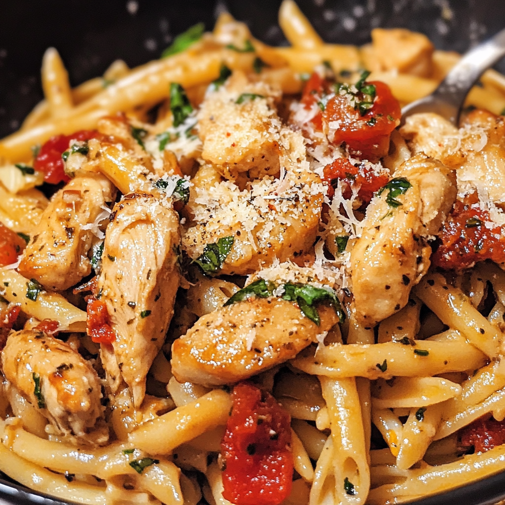 Tuscan Chicken Pasta Recipe