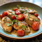 Creamy Tuscan Chicken with Cherry Tomatoes