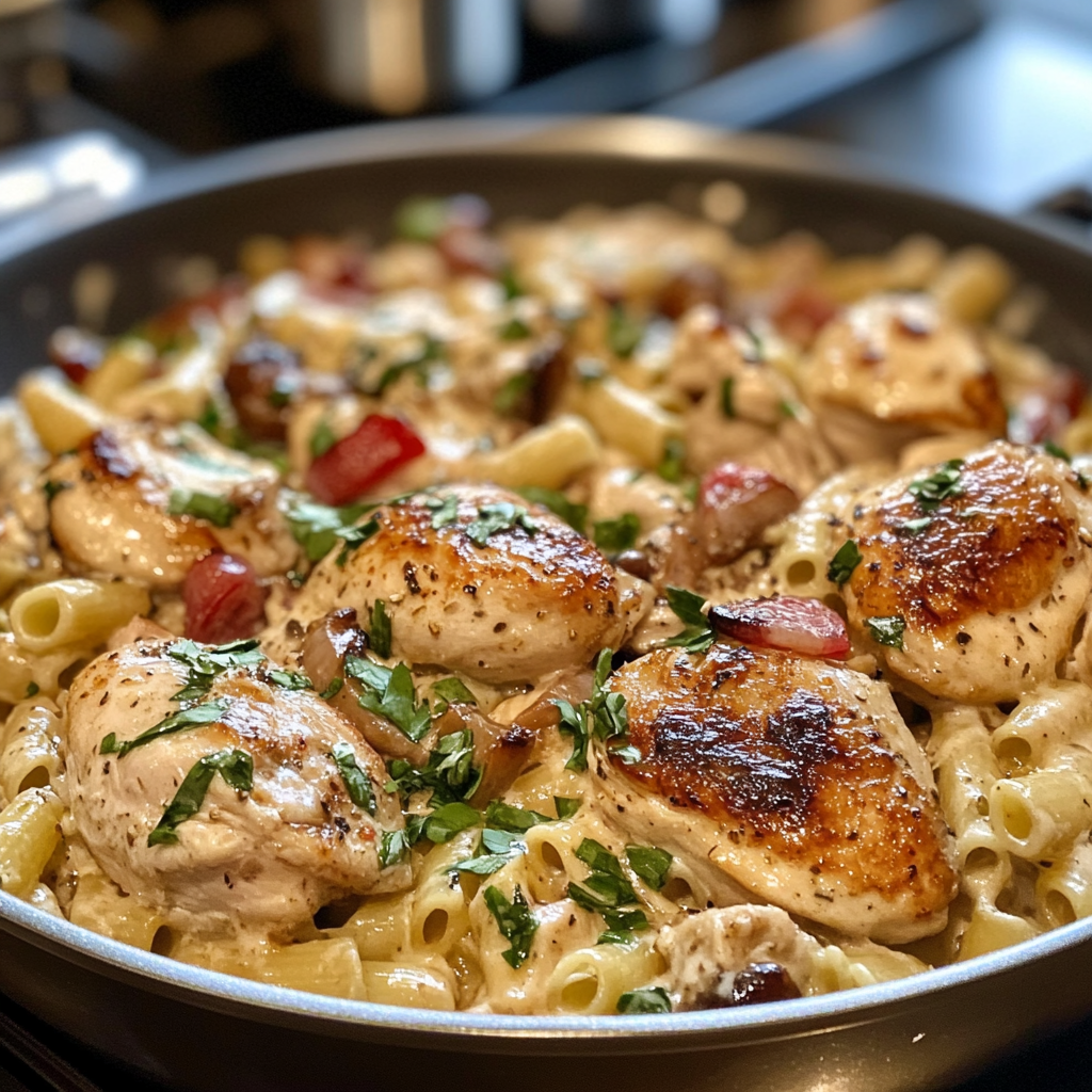 One-Pan Creamy Tuscan Chicken  Recipe