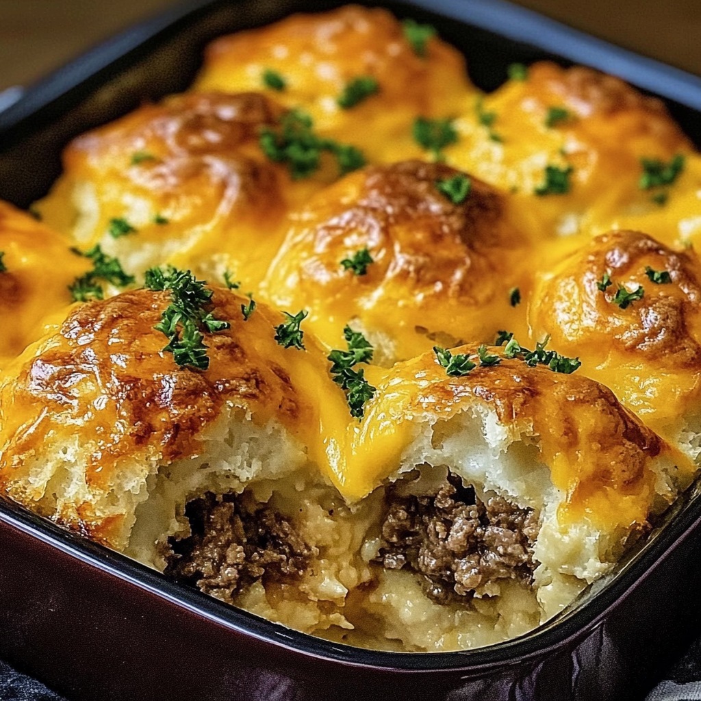 Garlic Parmesan Cheeseburger Bombs