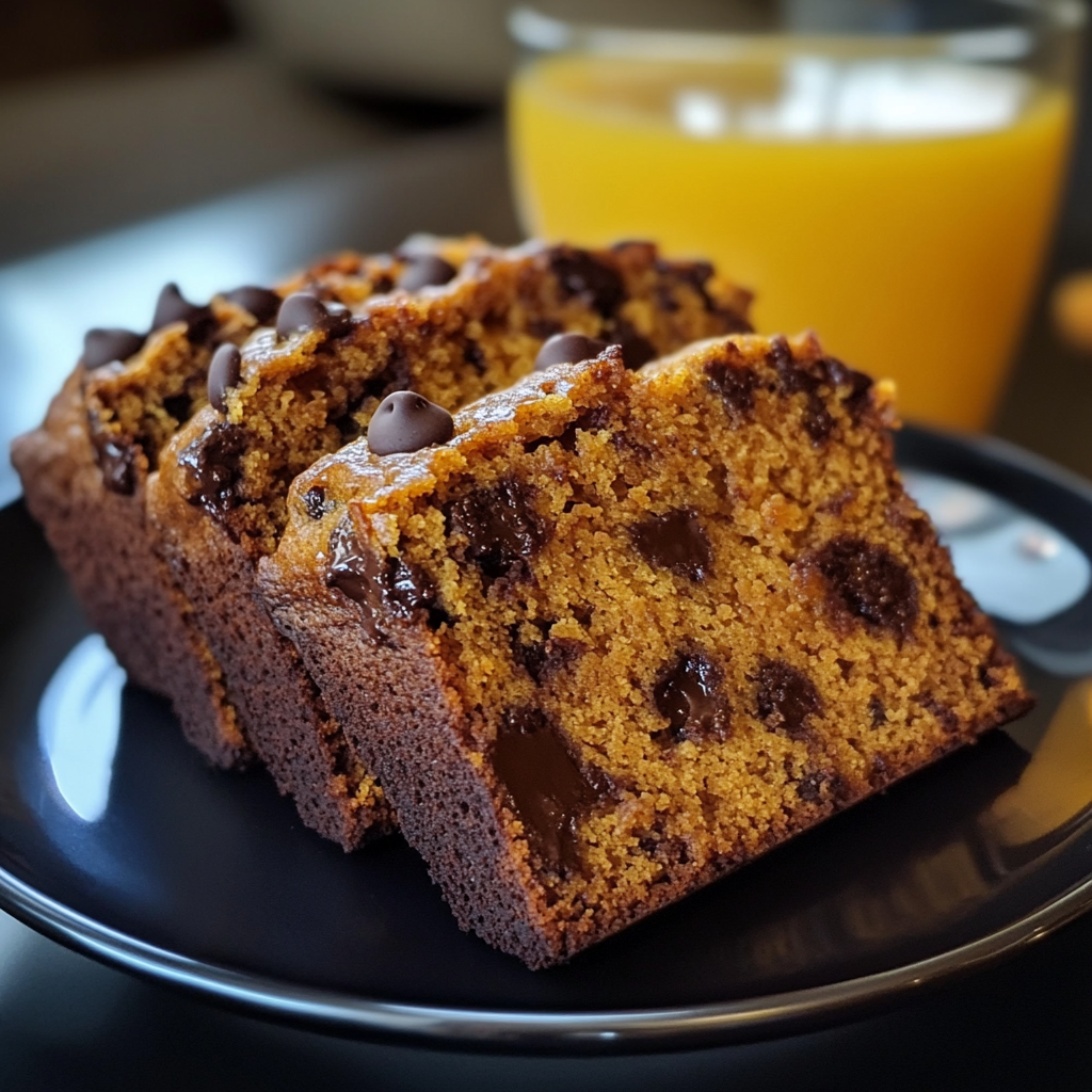 Banana Chocolate Chip Pumpkin Bread