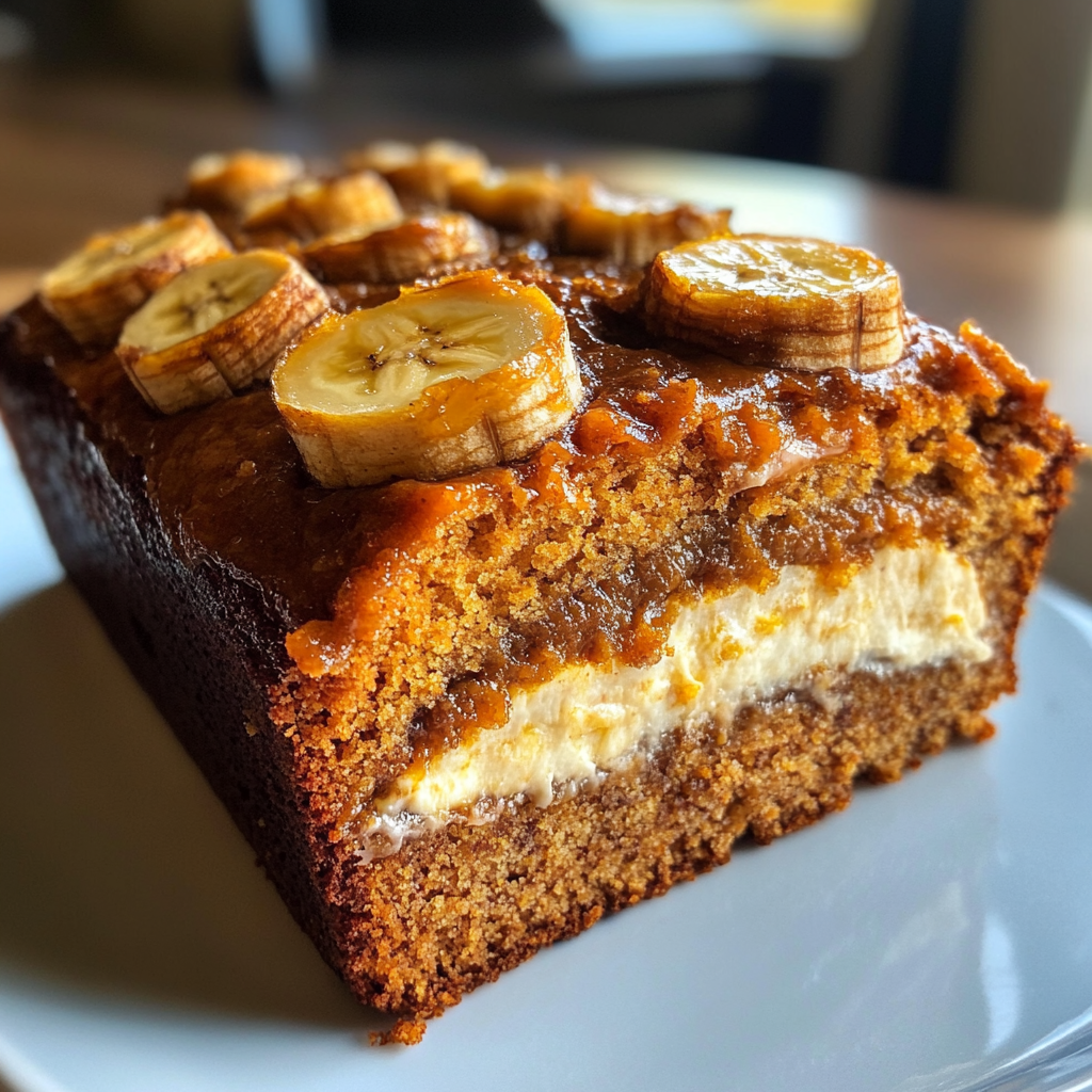 Pumpkin Cheesecake Banana Bread Recipe