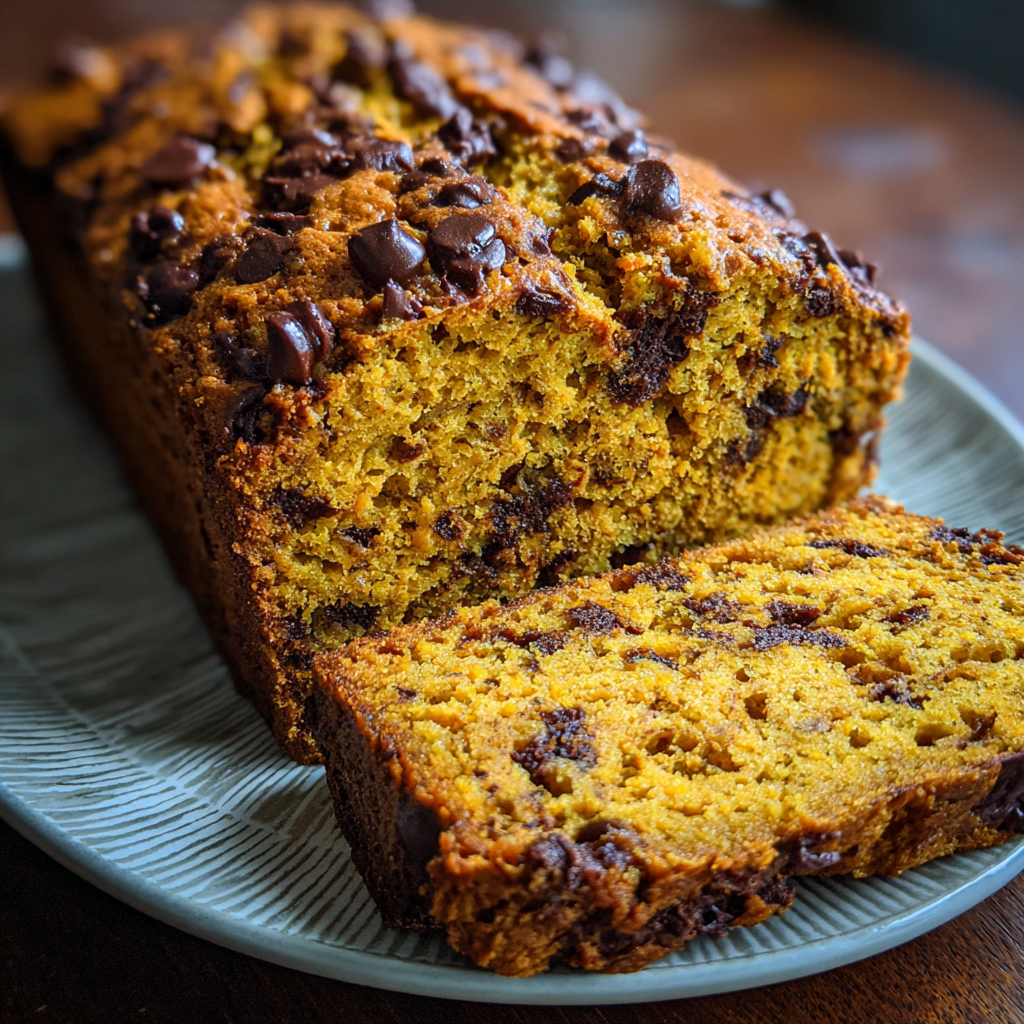 Banana Pumpkin Chocolate Chip Bread Recipe 