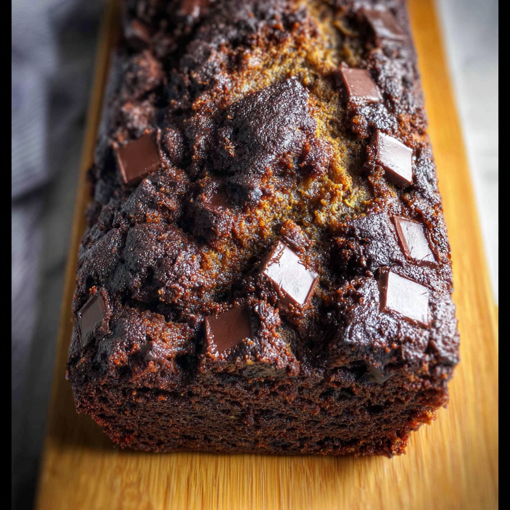 Chocolate Pumpkin Banana Bread Recipe