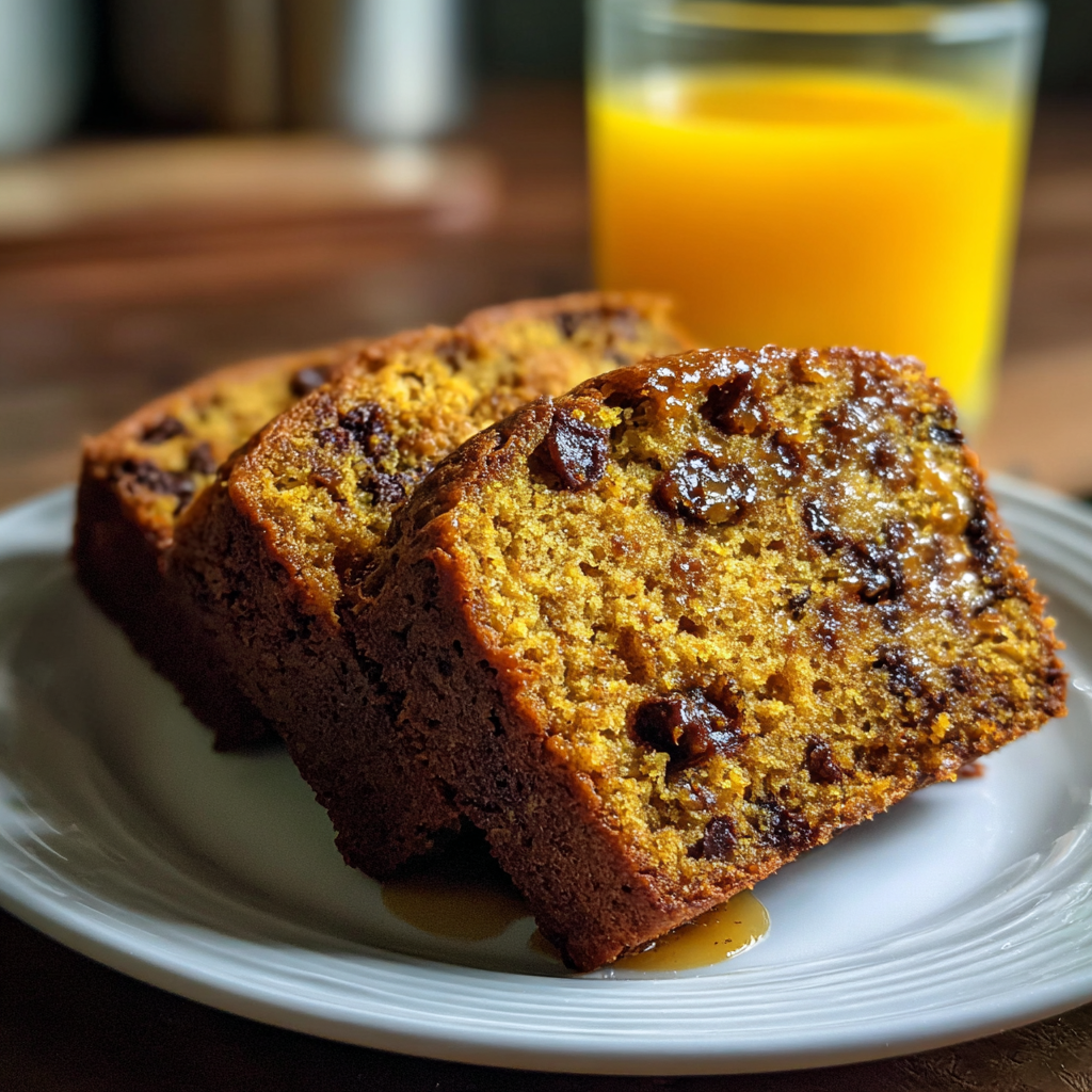 Banana Chocolate Chip Pumpkin Bread Recipe