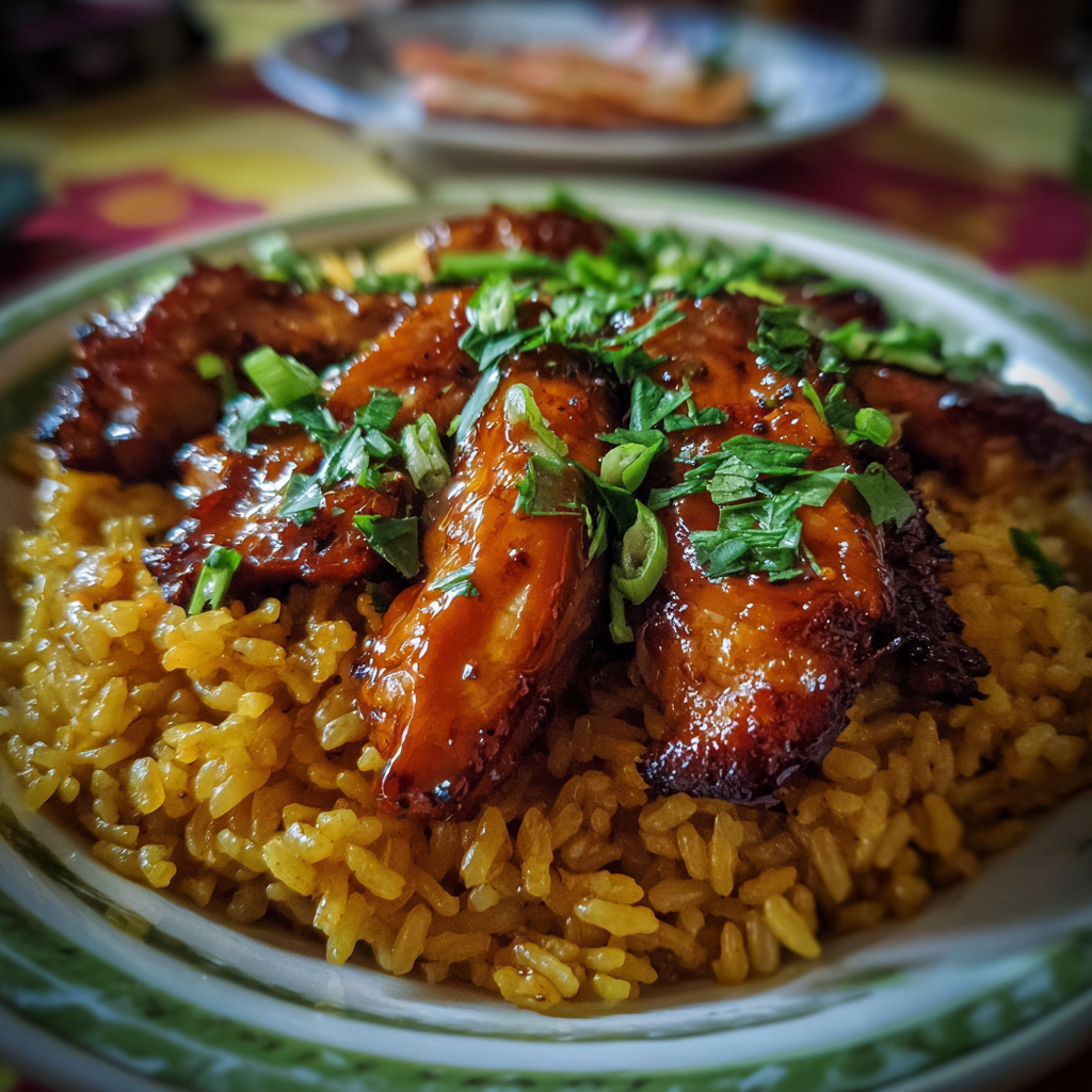 One-Pan Bold Honey BBQ Chicken Rice
