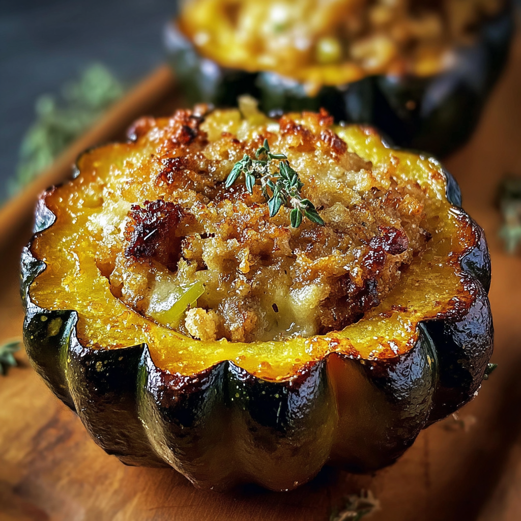 Stuffed Baked Acorn Squash Recipe