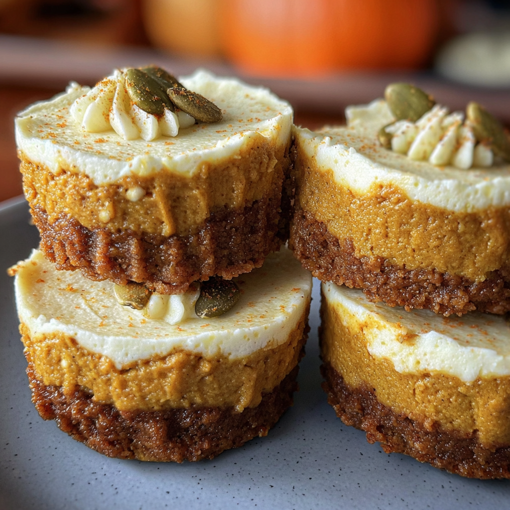 Mini Pumpkin cheesecakes Recipe