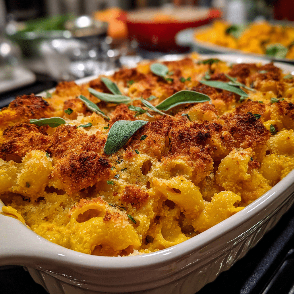 Baked Vegan Pumpkin Mac & Cheese Recipe
