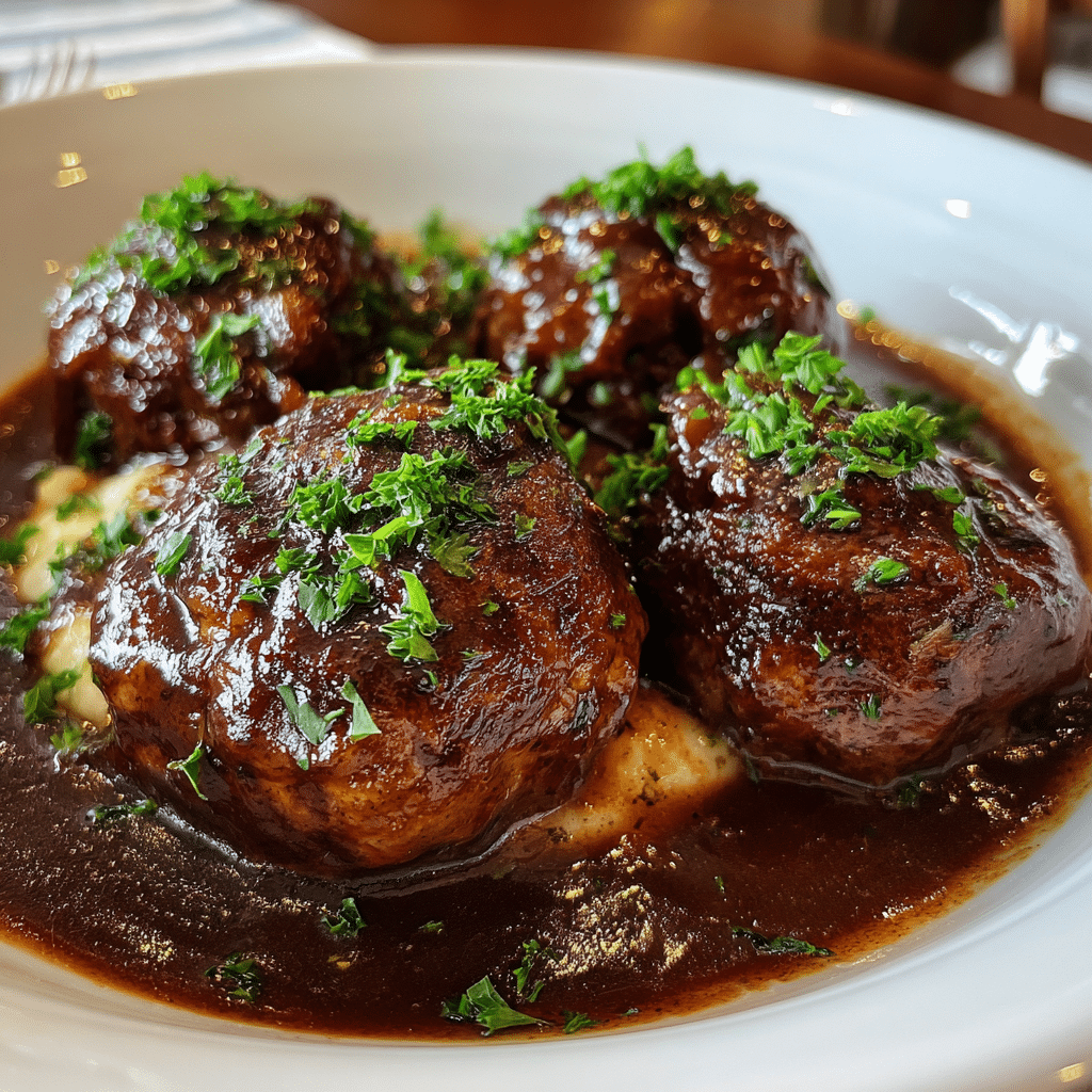 Slow Cooker Salisbury Steak Meatballs Recipe 