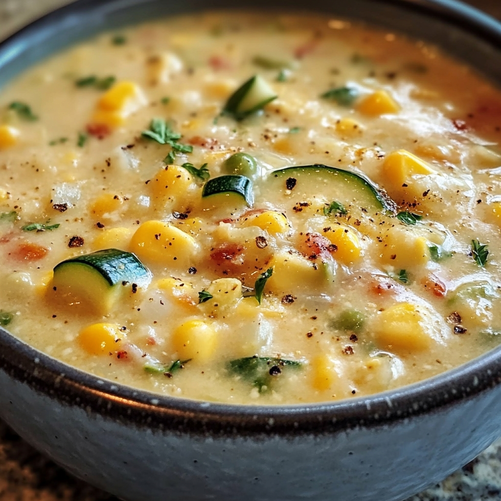 Summer Corn and Zucchini Chowder