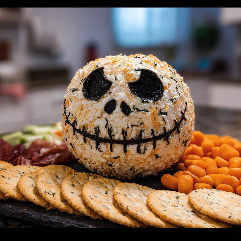 Skellington Cheese Ball Recipe