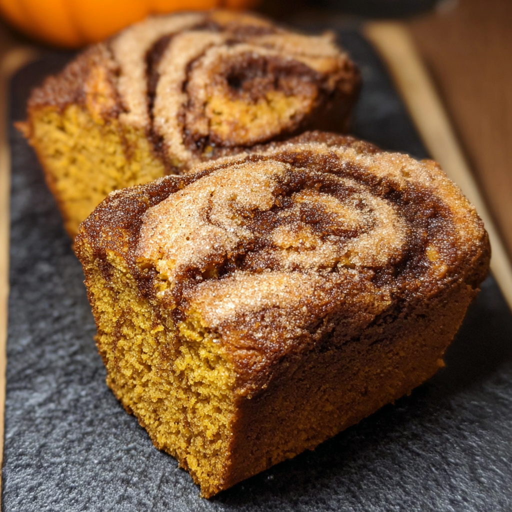 Mini Pumpkin Bread with Cinnamon Swirl Recipe