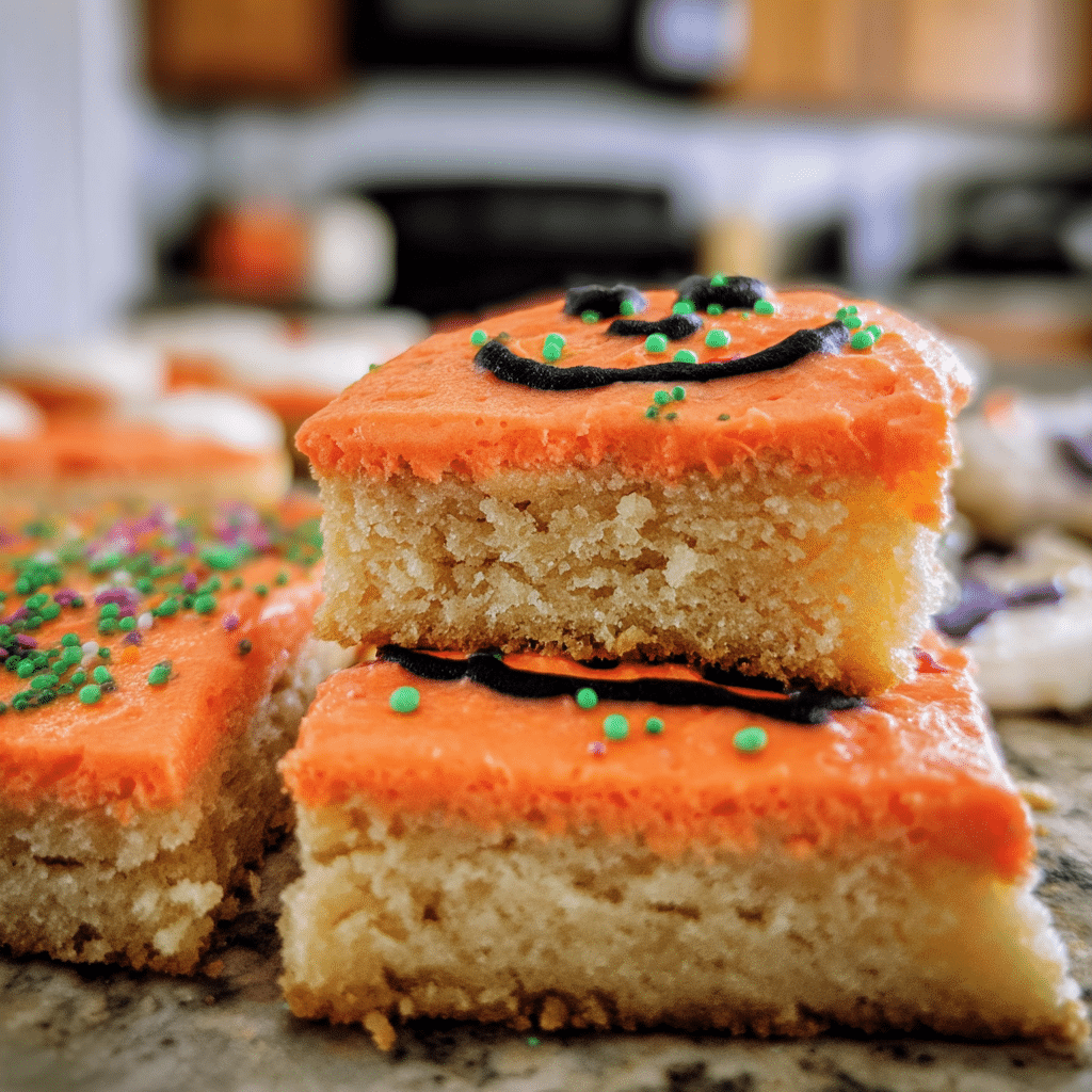 Halloween Sugar Cookie Bars