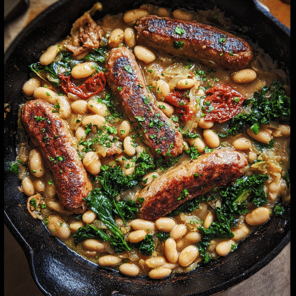 White Bean Sausage Skillet