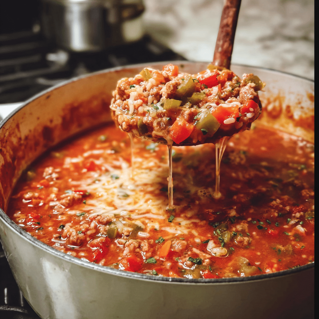 Simple and Delicious Stuffed Pepper Soup Recipe