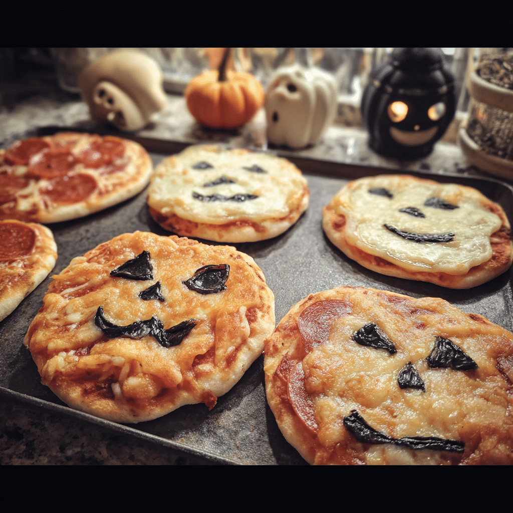 Halloween Mini Pizzas Recipe