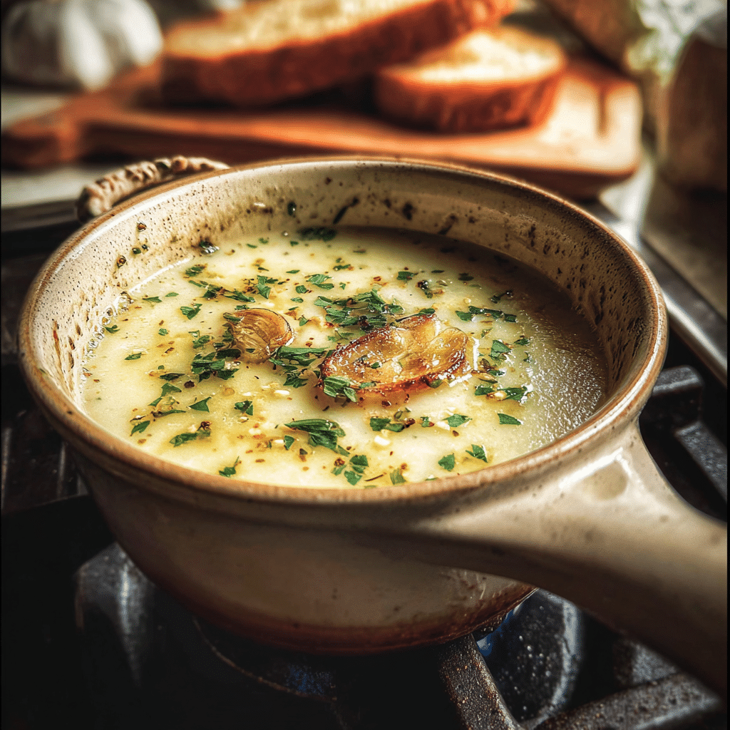 Country French Garlic Soup