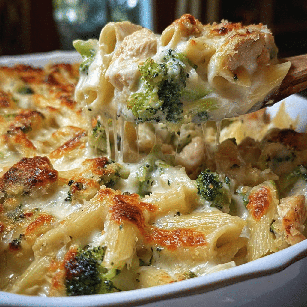 Wholesome Chicken Broccoli Alfredo Bake