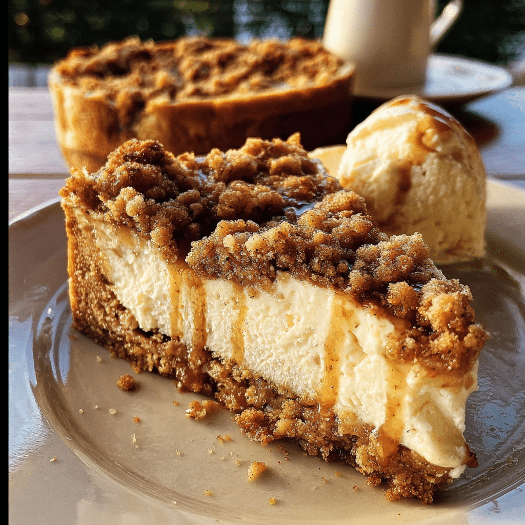 Apple Crumble Cheesecake