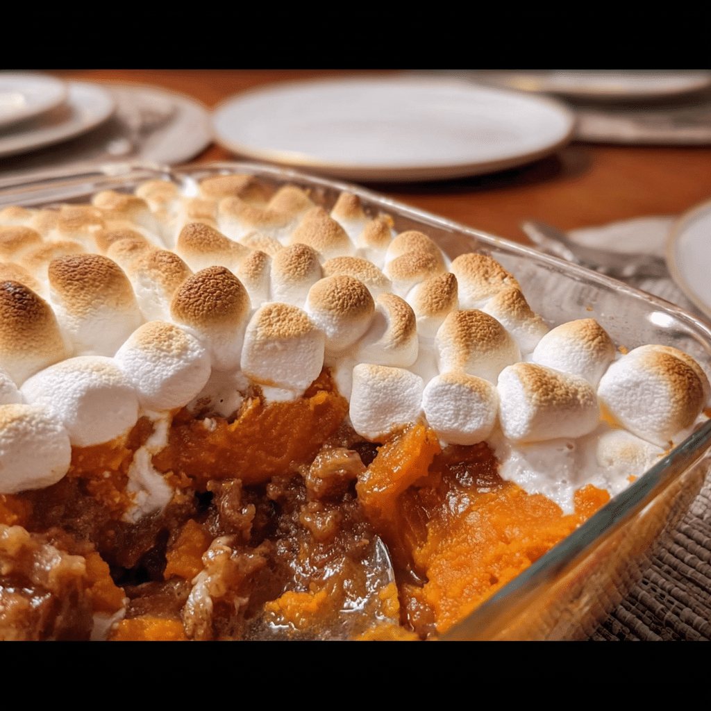 Sweet Potato Casserole with Marshmallows