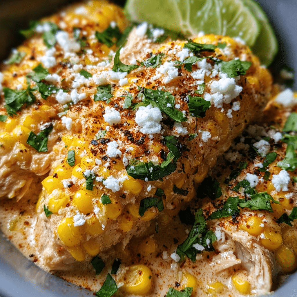 Slow Cooker Street Corn Chicken