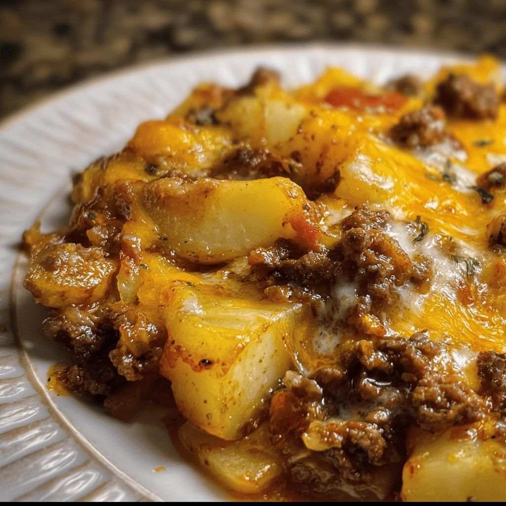 Crockpot Hamburger Potato Casserole