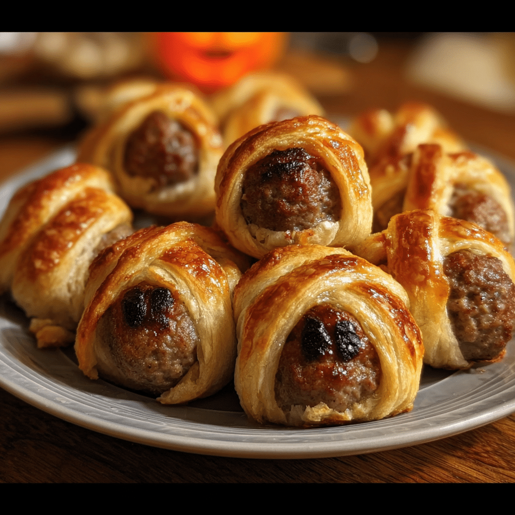 Meatballs wrapper in Crescent Rolls Delight