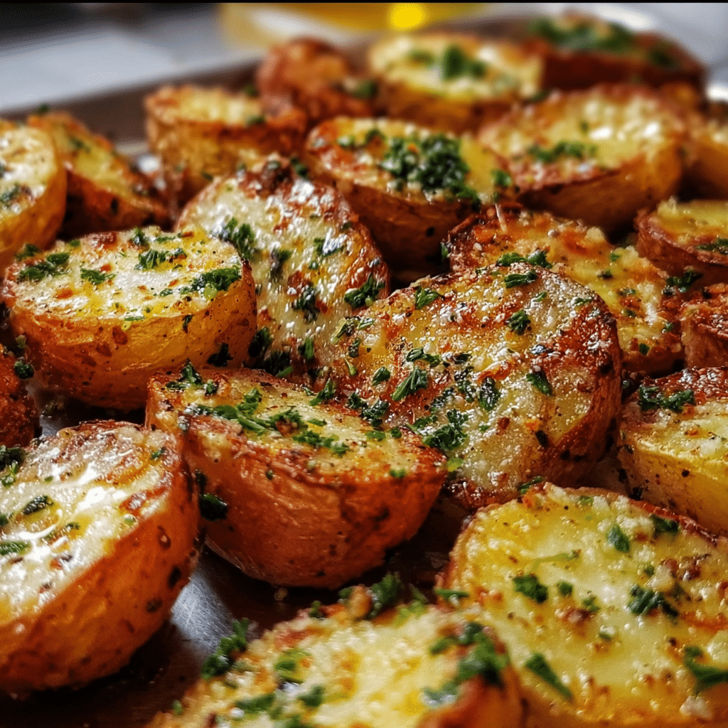 Crispy Garlic Butter Potatoes