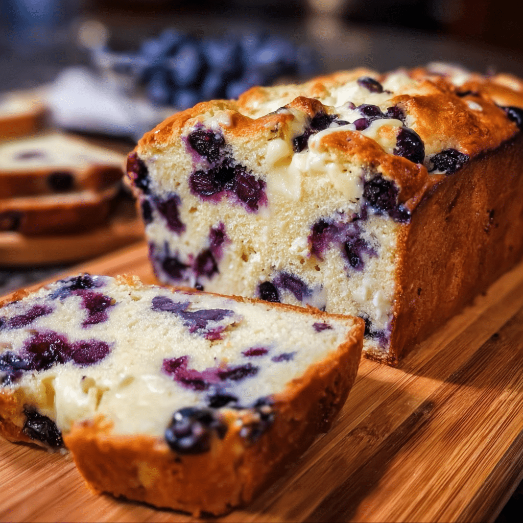 Blueberry Cream Cheese Bread