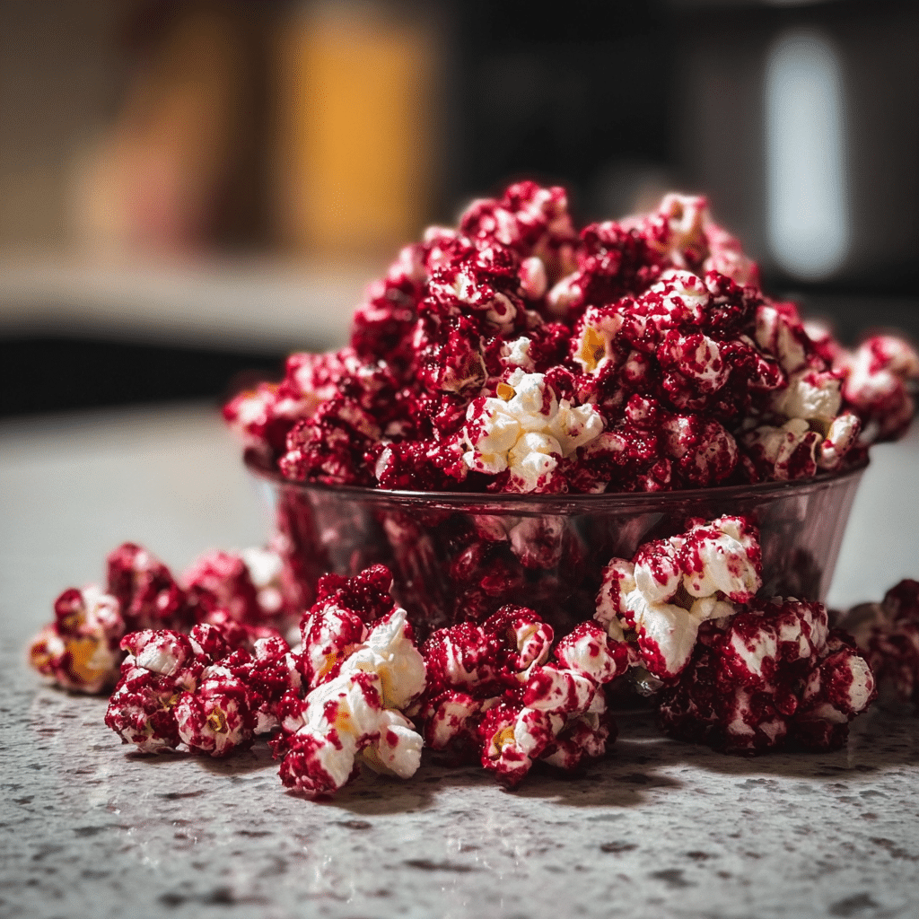 Bloody Red Velvet Popcorn