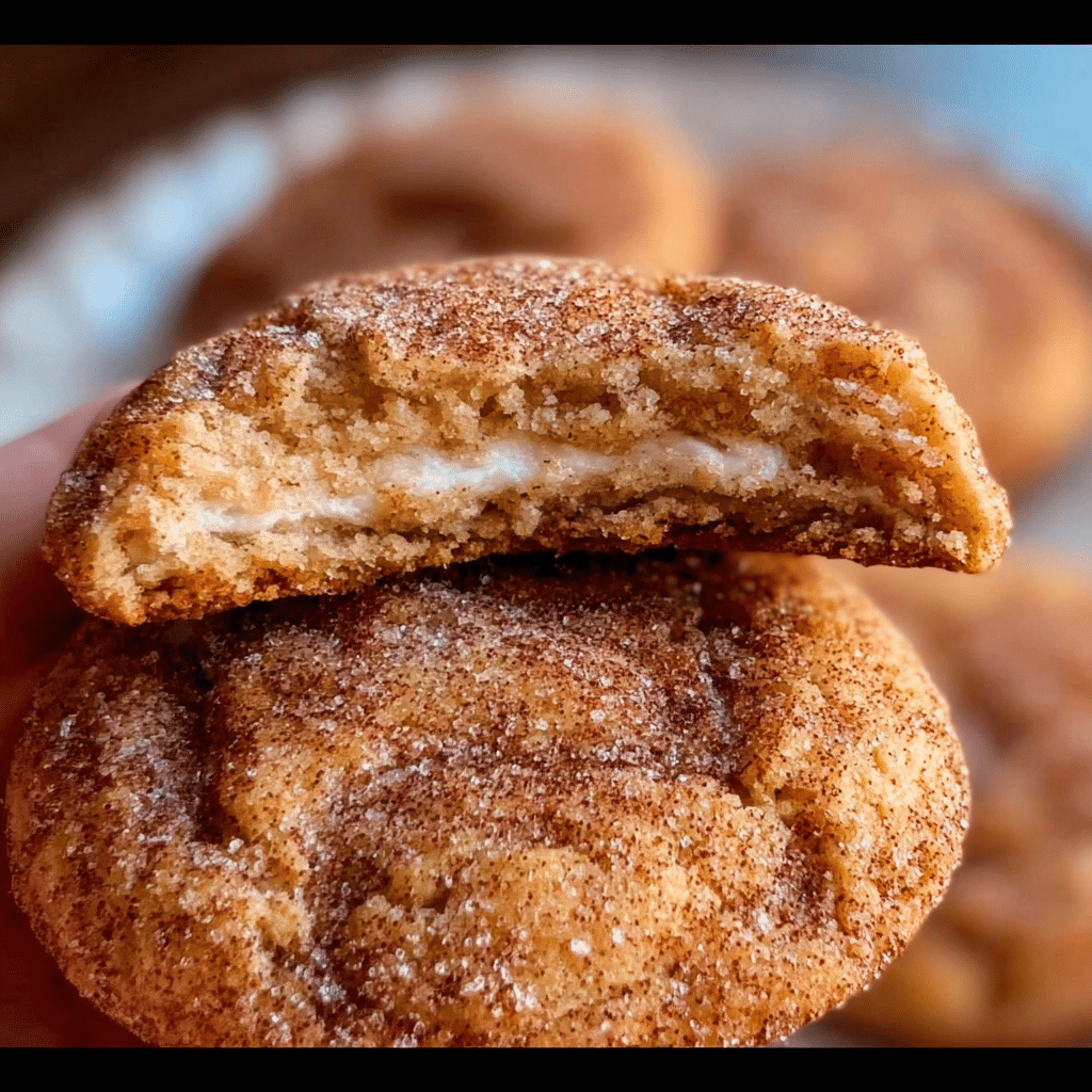 Cheesecake Stuffed Snickerdoodles