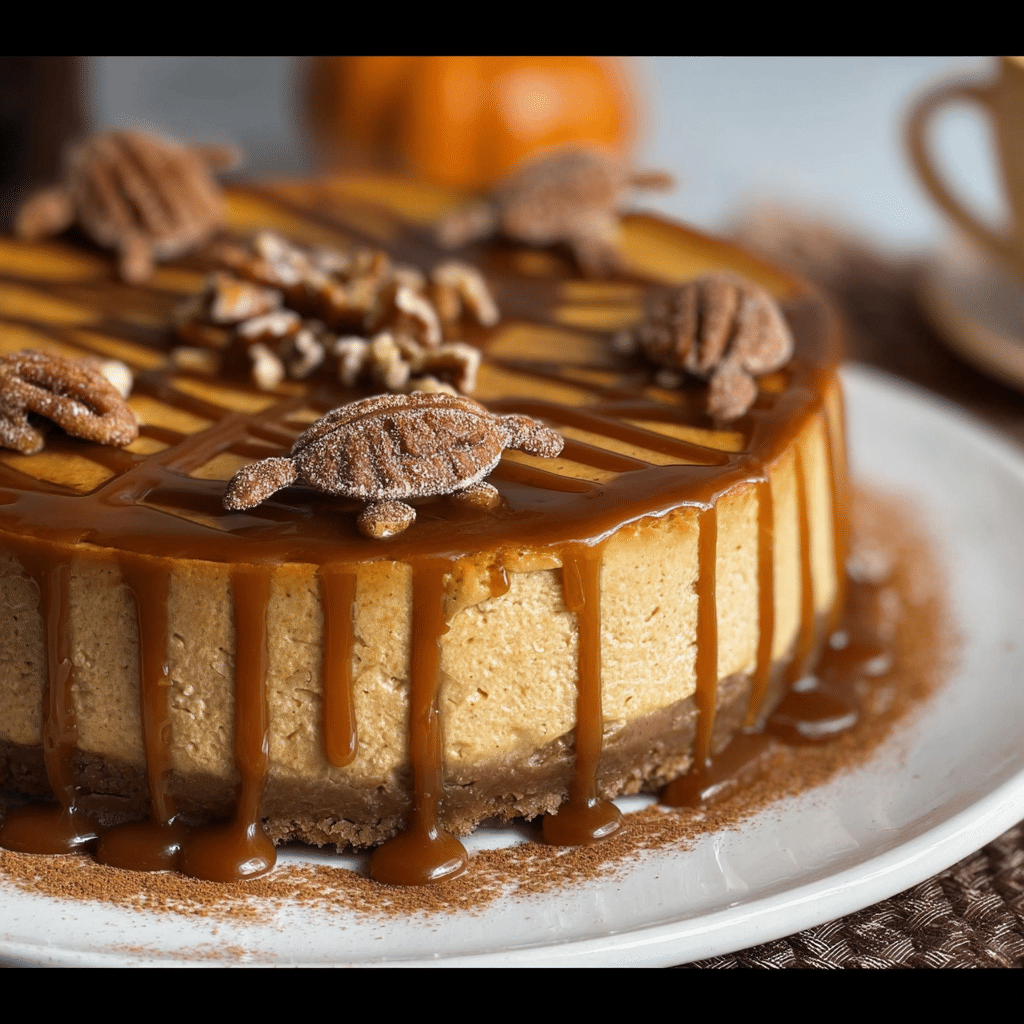 Turtle Pumpkin Cheesecake Recipe