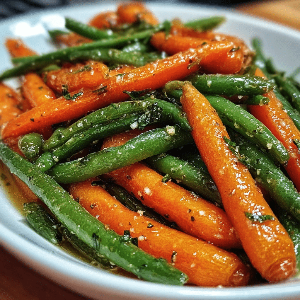 Honey Glazed Carrots & Green Beans
