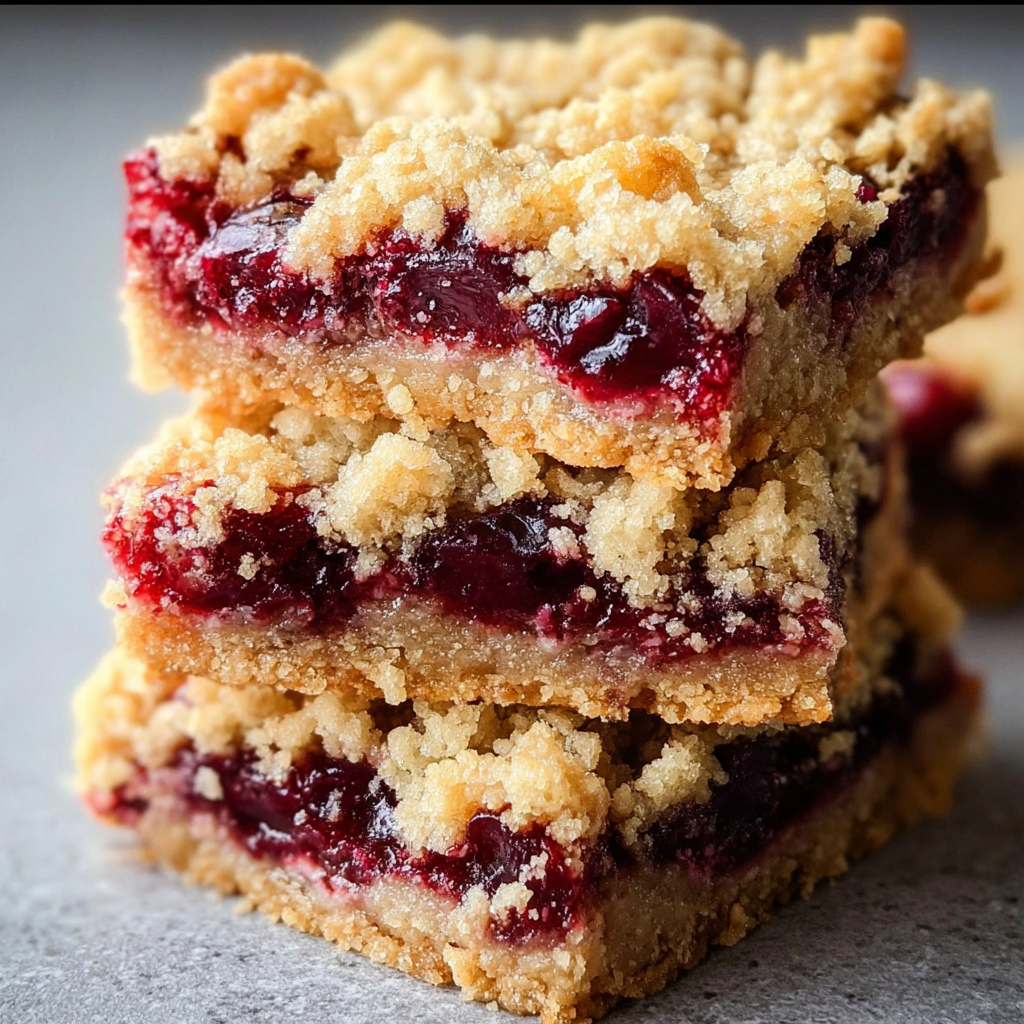 Sweet Cherry Crumble Bars Recipe