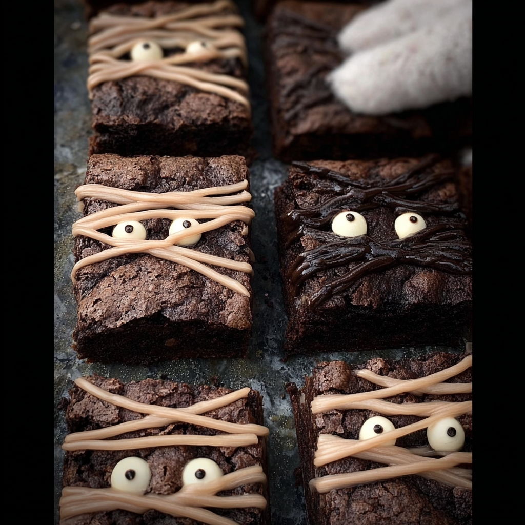 Spooky Mummy Brownies Recipe