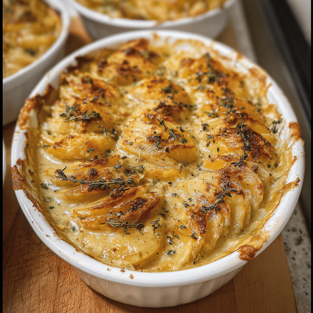 Creamy scalloped potatoes
