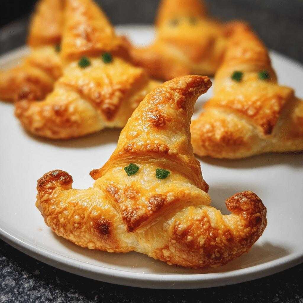 Cheesy Witch Hat Crescents