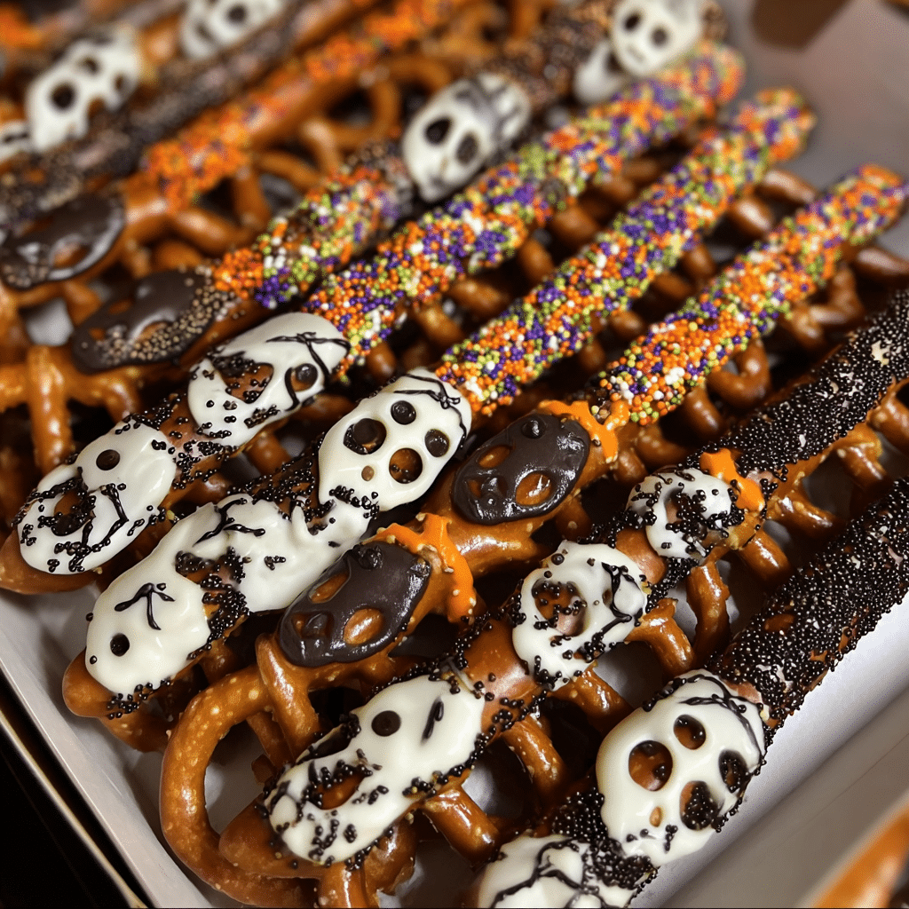 Halloween Themed Pretzels