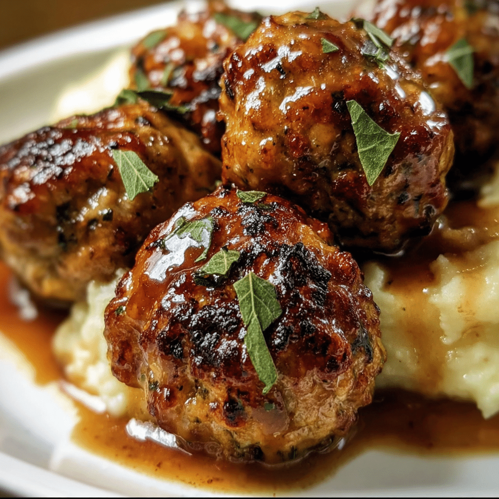 Deliciously Healthy Apple Cider Turkey Meatballs Recipe
