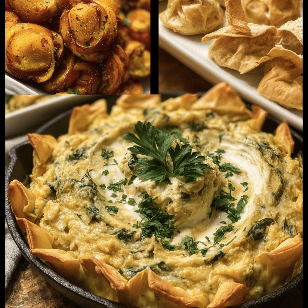 Creamy Cashew Spinach Artichoke Dip Recipe