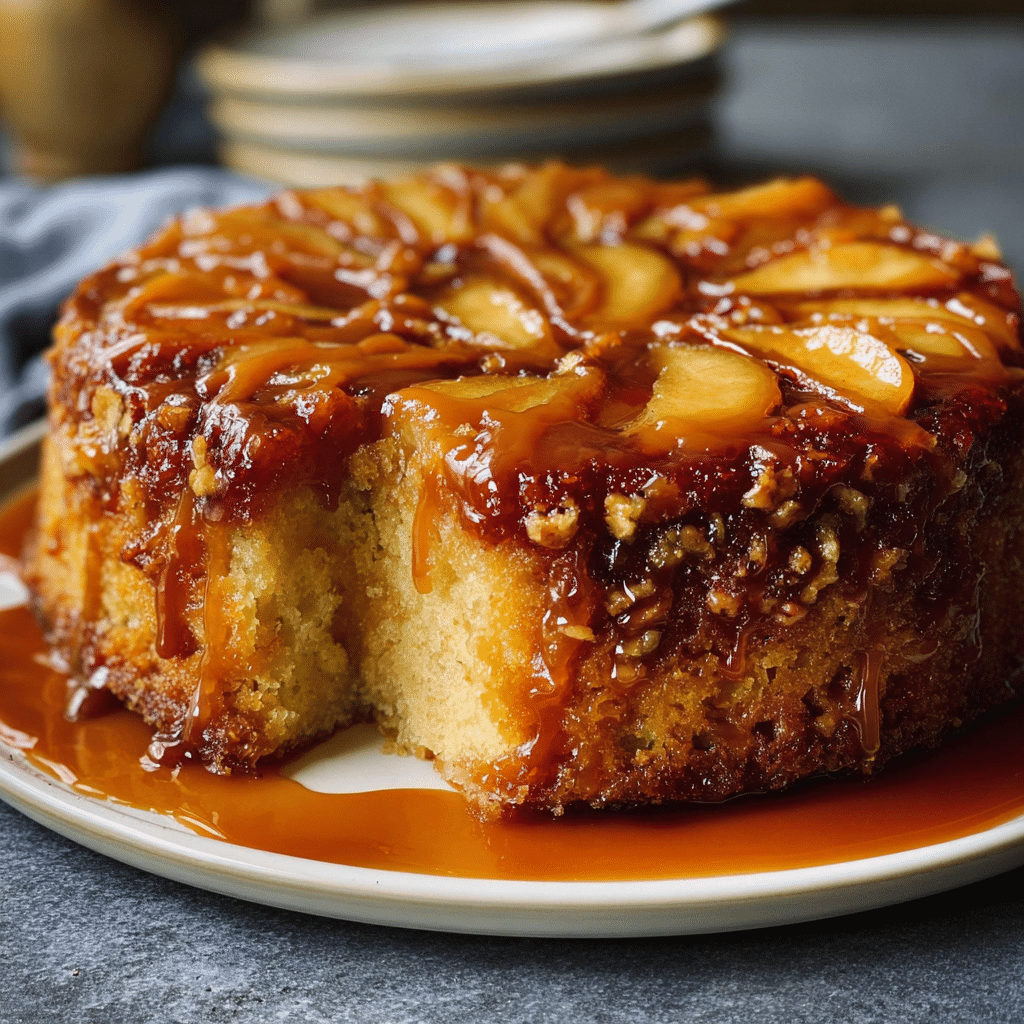 Caramel Apple Upside-Down Cake