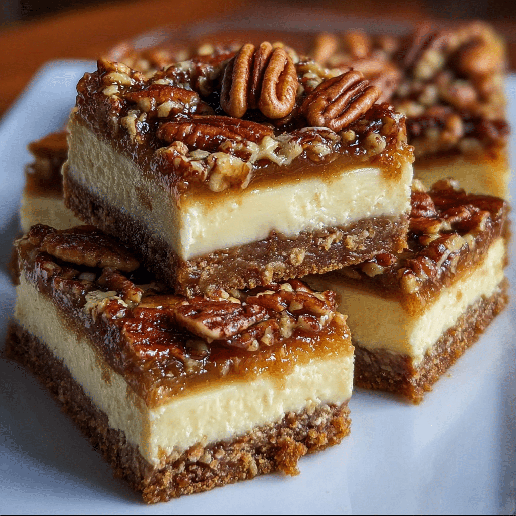 Easy-Peasy Pecan Pie Cheesecake Bars