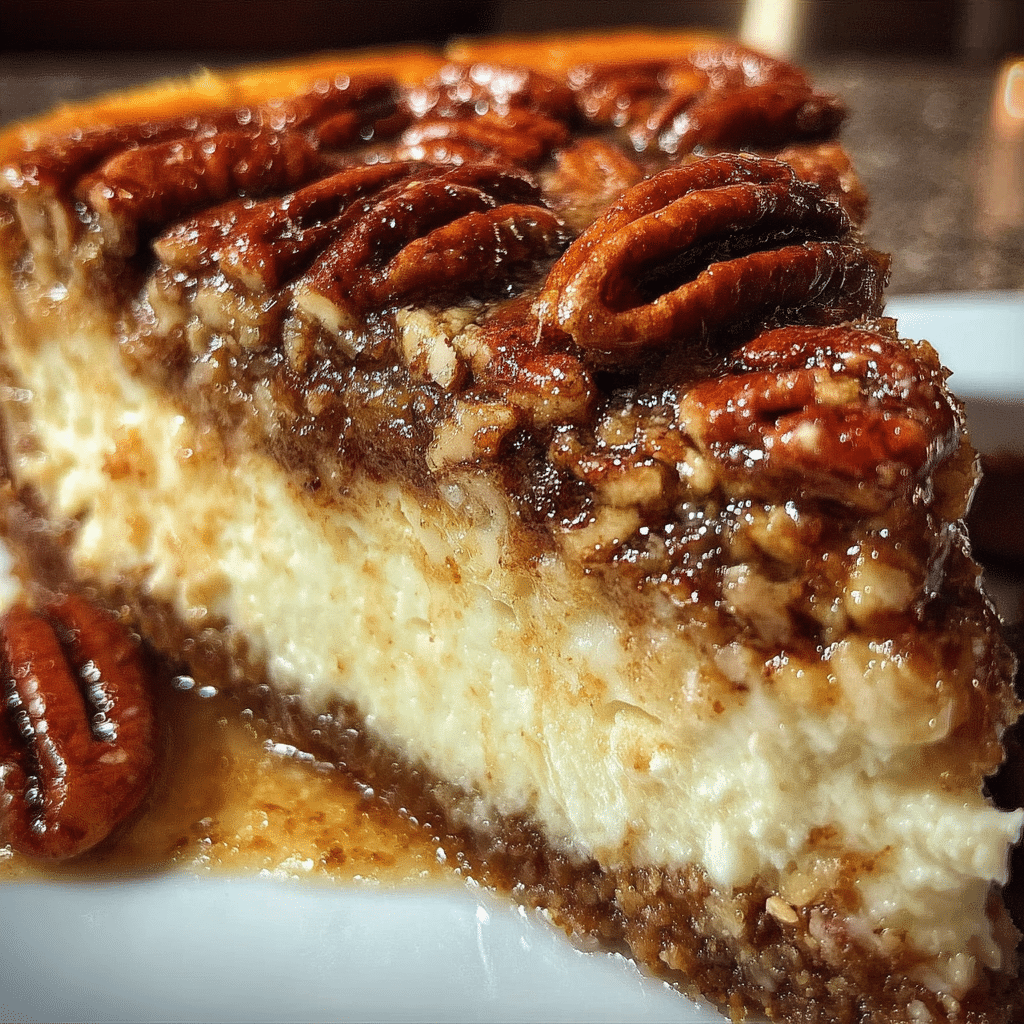 Irresistible Pecan Pie Cheesecake