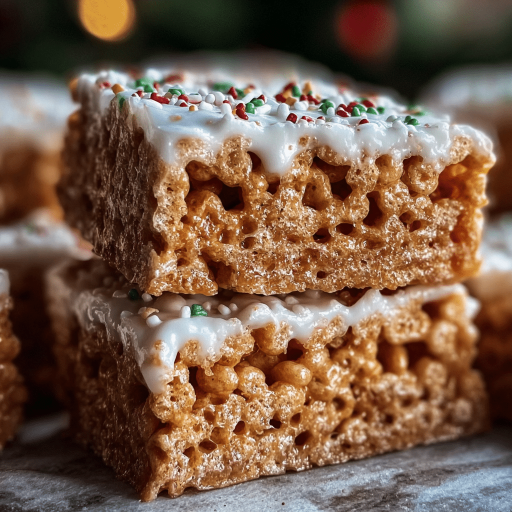 Gingerbread Rice Krispie Treats (20 minutes)