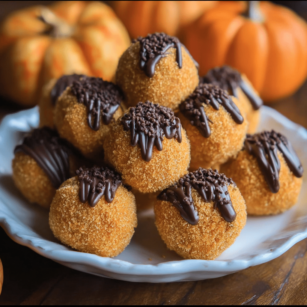 Pumpkin Cheesecake Truffles