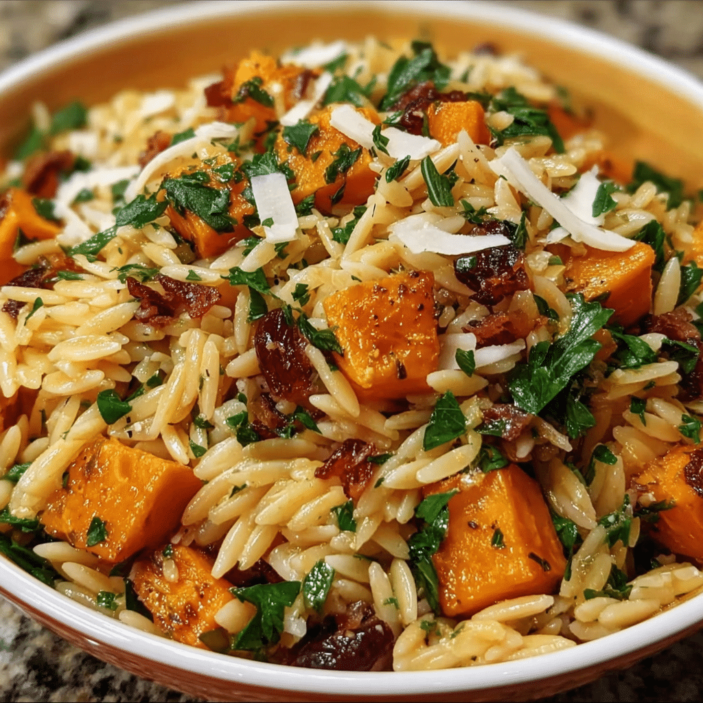Roasted Butternut Squash Orzo Salad