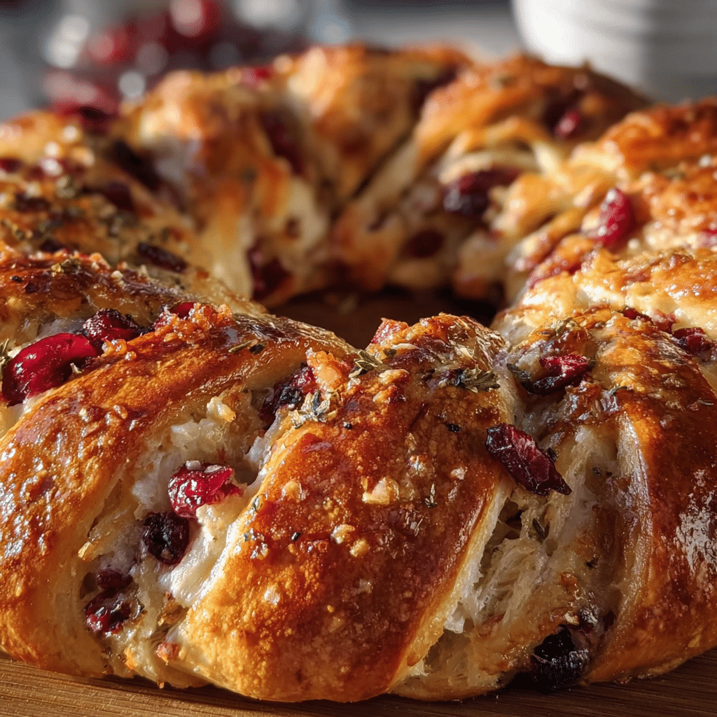 Turkey Cranberry Crescent Ring