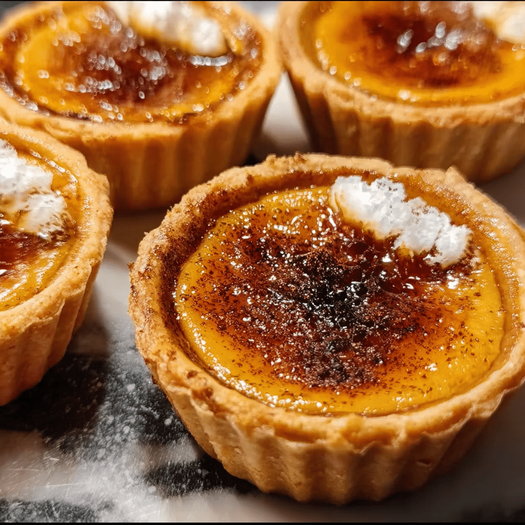 Mini Crème Brûlée Pumpkin Pies